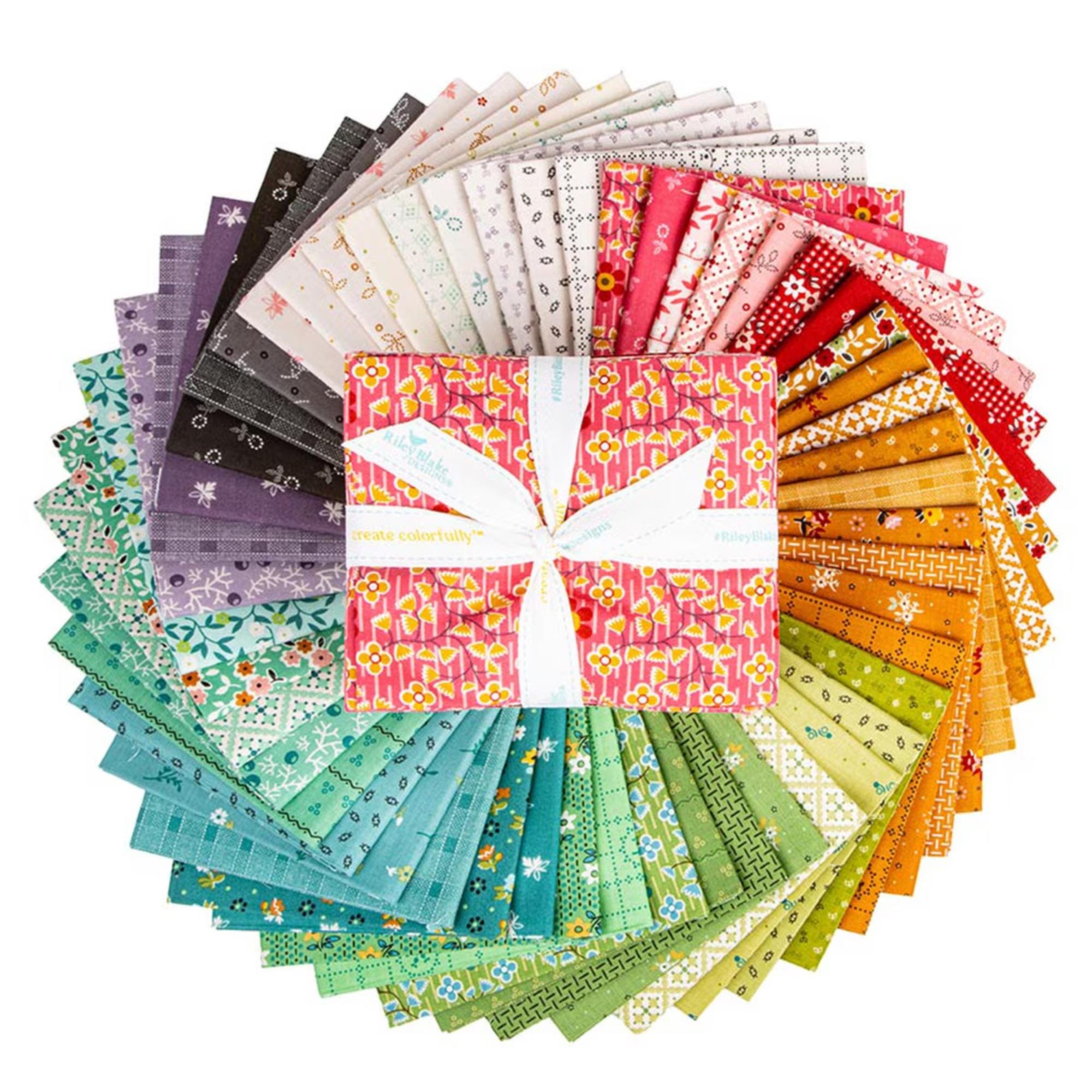 51 Piece Fat Quarter Bundle | Gentler Times | Riley Blake | Lori Holt ...