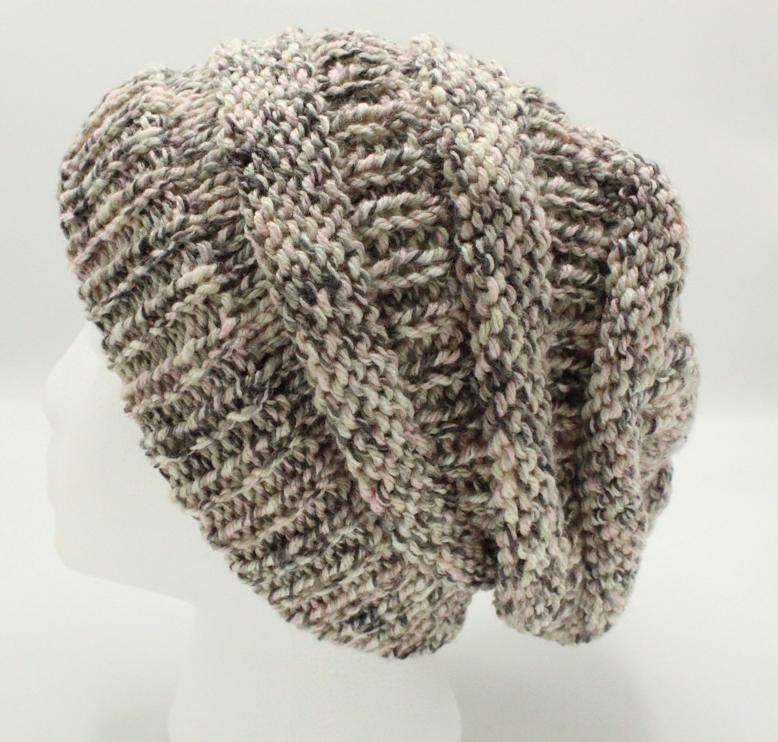 Adult Slouchy Hat Eddington Ridge Blush Pink & Gray Etsy