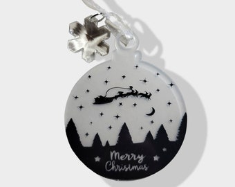 Merry Christmas Starry Night Ornament