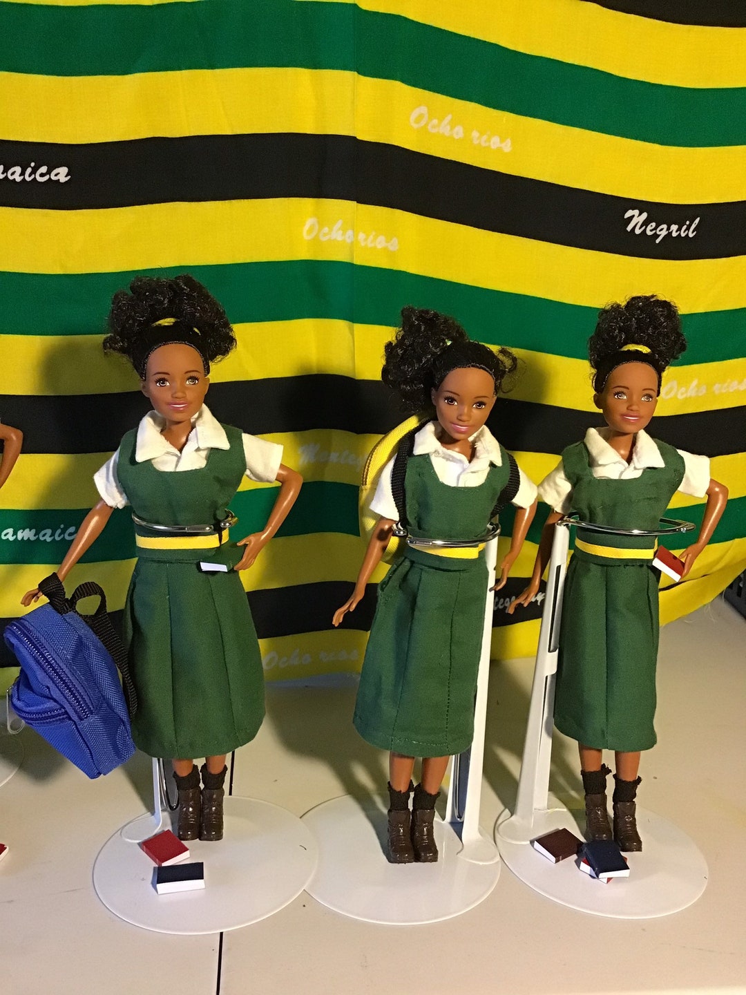 Jamaican School Days Vere Technical High School Uniform. Skipper Barbie