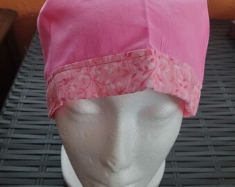 Unisex Cotton Surgical Scrub Cap, Fun Print, Button Side