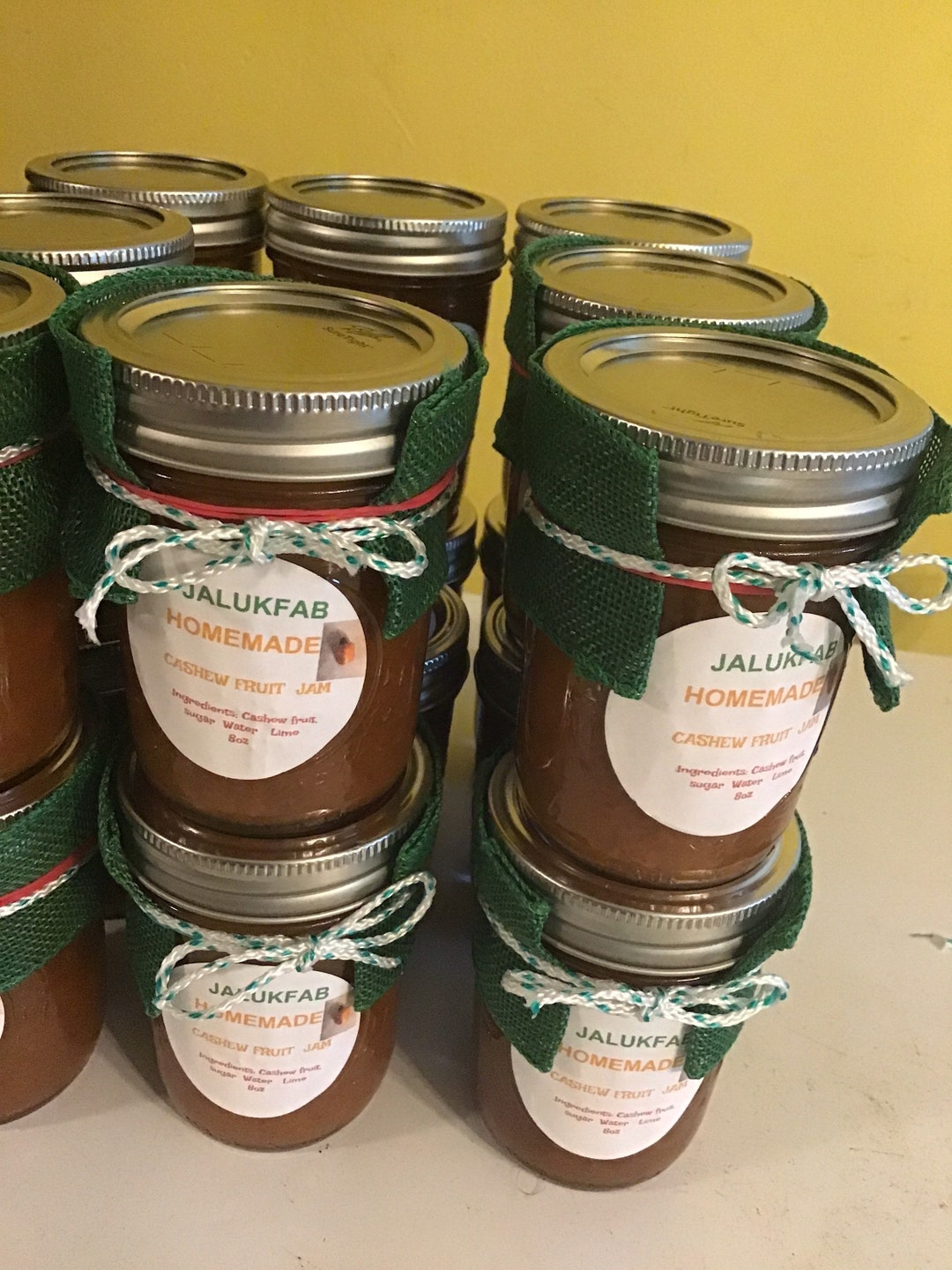 Cashew Fruit Jam .exotic tasty 8 Oz Jar. Homemade . Great for Etsy