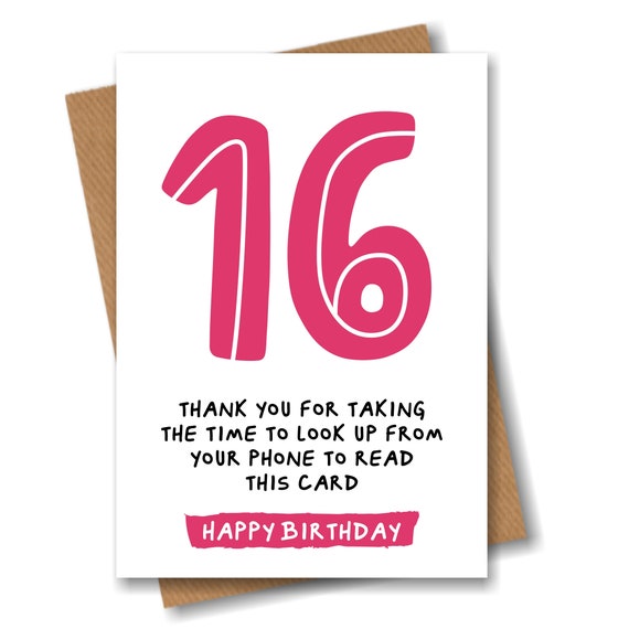 16th-birthday-card-funny-joke-for-16-year-old-etsy