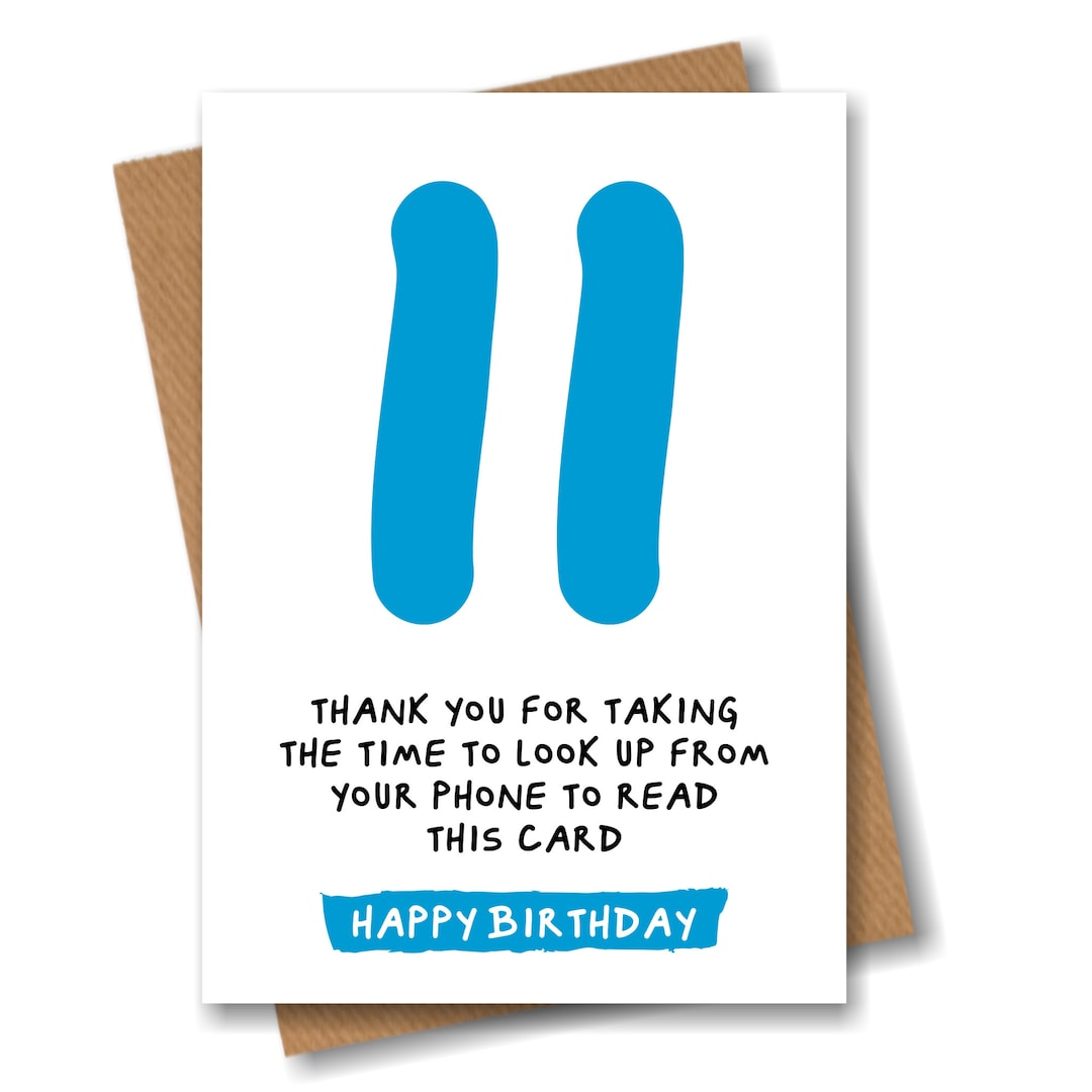 11th Birthday Card Funny Joke for 11 Eleven Year Old Etsy