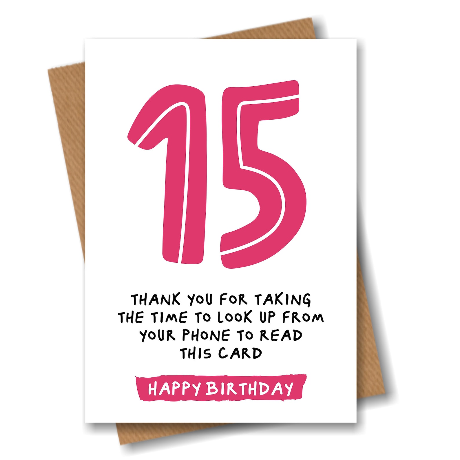 15th Birthday Card Funny Joke for 15 Year Old Etsy