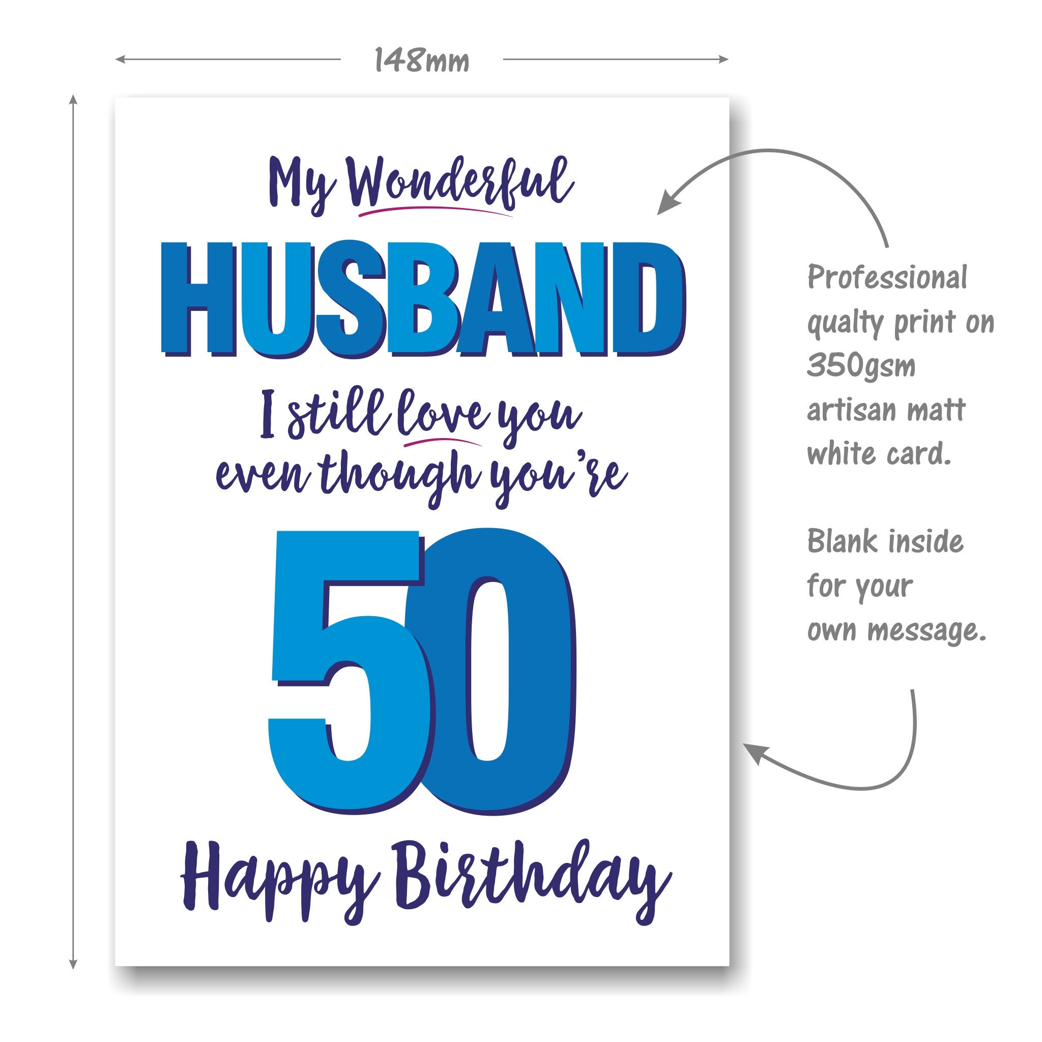 Personalized 50th Birthday Fabulous Design Birthday Tissue Paper — Potter's  Printing