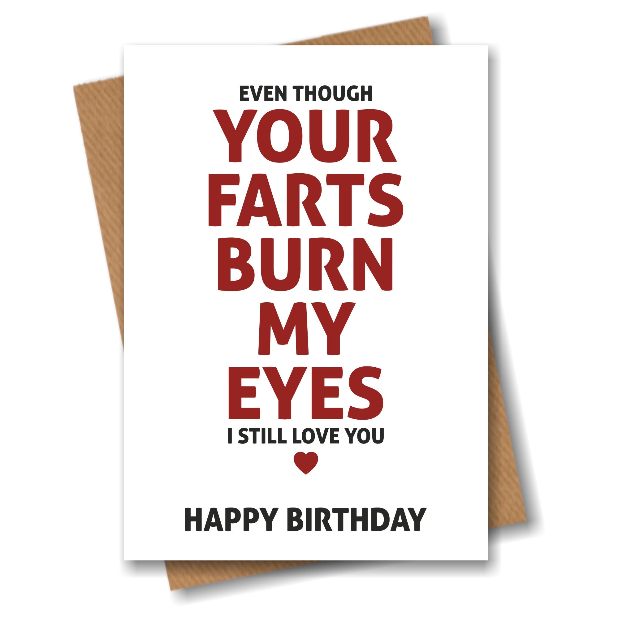 Farts Birthday Greeting Card Funny Humour Husband image
