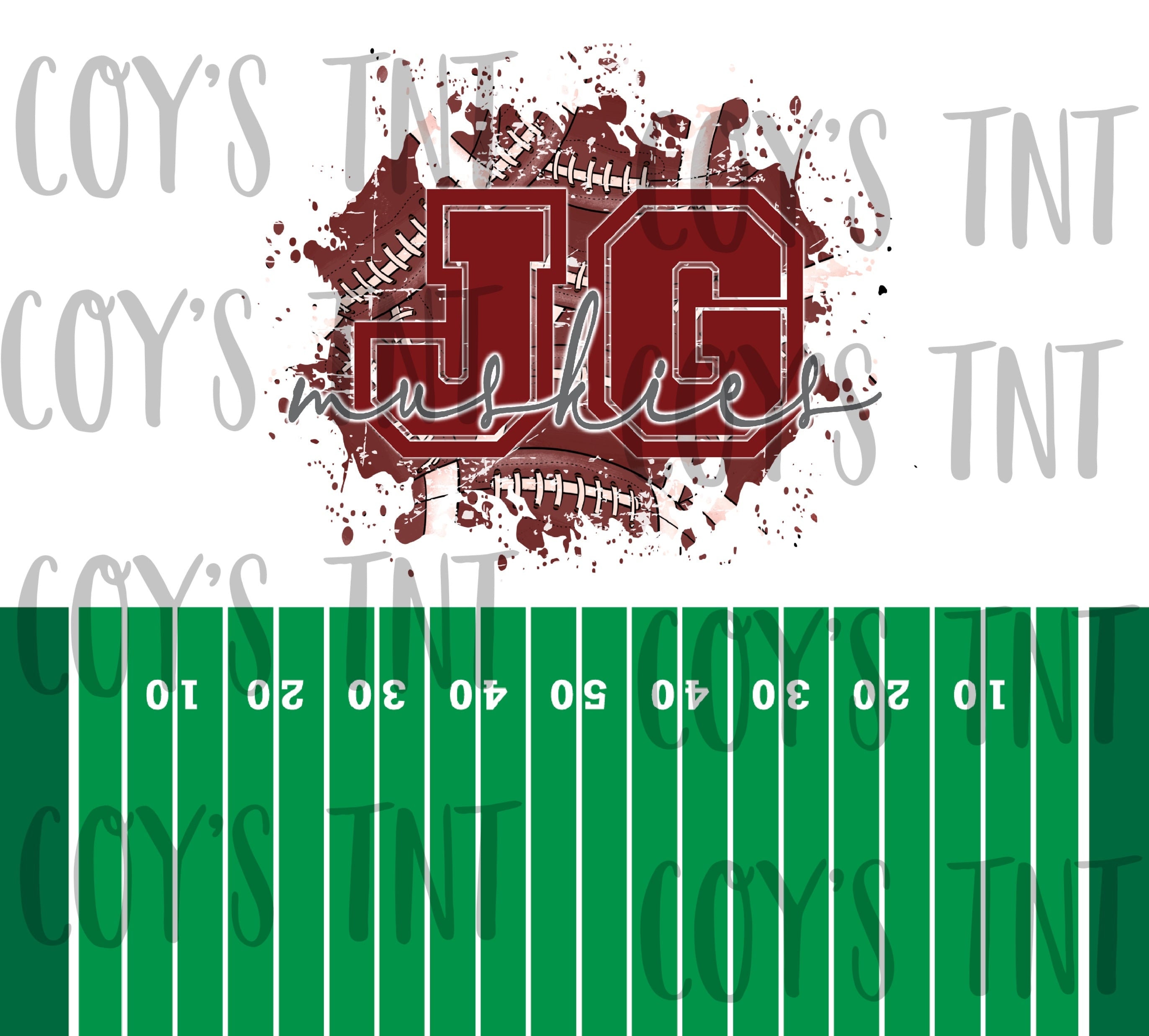 Football Splatter John Glenn Muskies Football Splatter 20oz Tumbler Wrap *digital* File ...