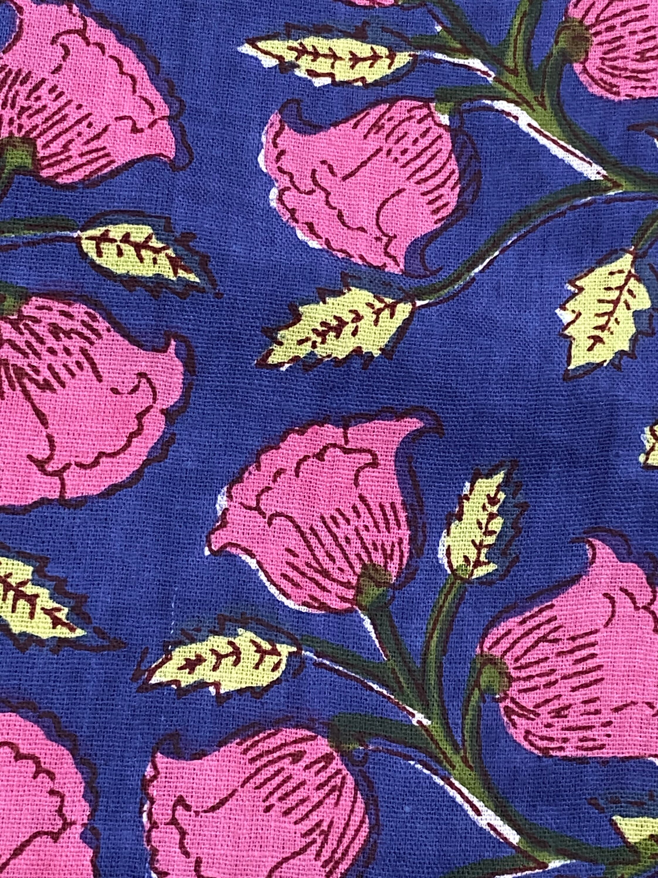 Cotton Screen print Fabric. Etsy