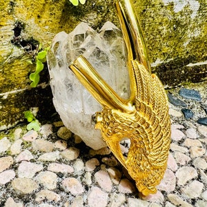 Hummingbird copper & goldplated Kuripe (self applicator for rapeh)