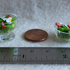 1:12 miniature dollhouse Salads