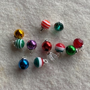 1:12 miniature dollhouse Christmas Ornaments 8mm Set of 12..