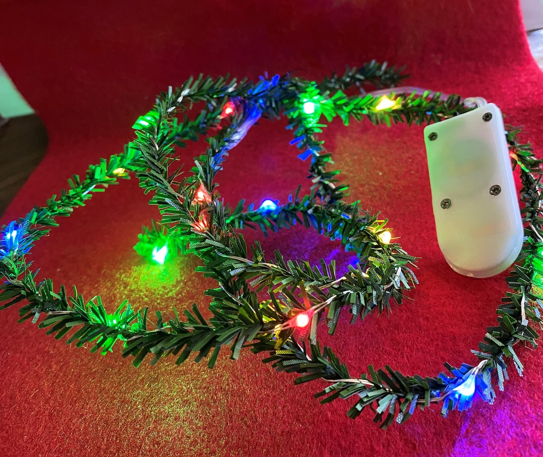 112 Miniature Dollhouse Christmas Garland Decoration With Battery