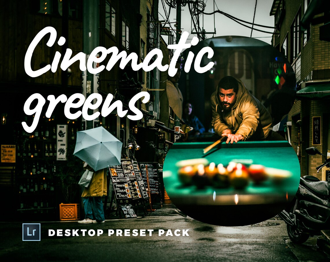 4 Cinematic Greens DESKTOP Lightroom Presets Etsy