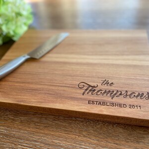 Custom Cutting Board, Cutting Board Personalized, Engagement Gift, Housewarming Gift, Christmas Gifts, Parents Christmas Gift, Gifts For Her