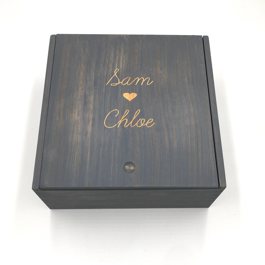 Personalized Wooden Keepsake Box, Engraved Memory Box - Etsy