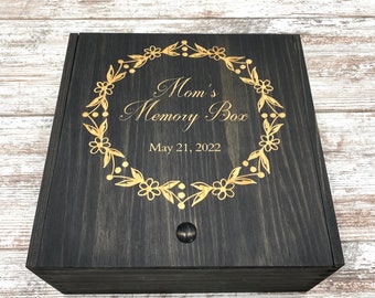Personalized Laser Engraved Keepsake Box, Mother's Day Gift