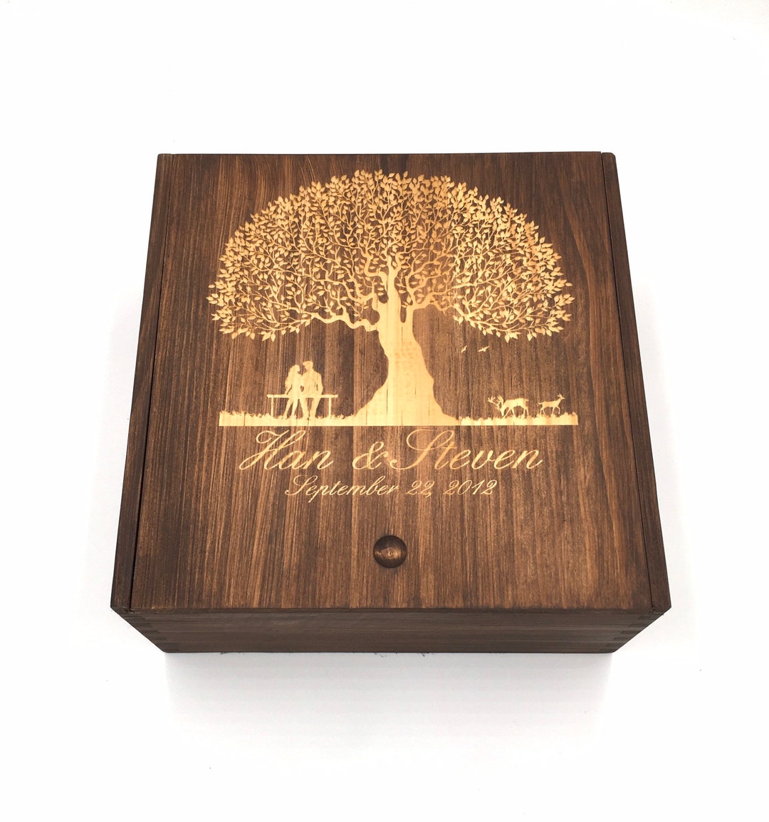 Memory Box Keepsake Box Wedding Memory Box Wooden Box Wooden