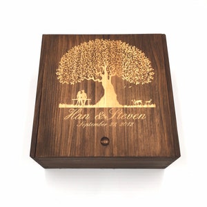 Memory Box, Keepsake box, Wedding memory box, Wooden Box, Wooden keepsake box, Couples Gift, Gifts for her, Wooden memory box, Wood
