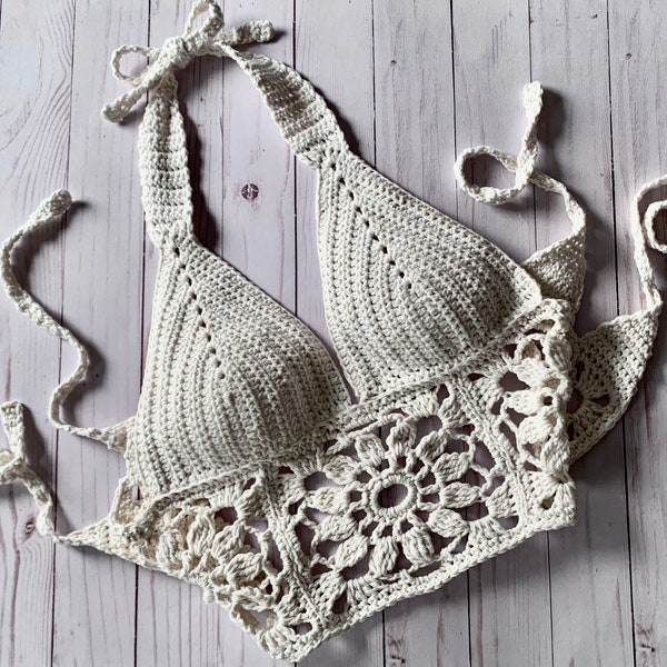 May Flowers Bralette - Crochet Pattern Only