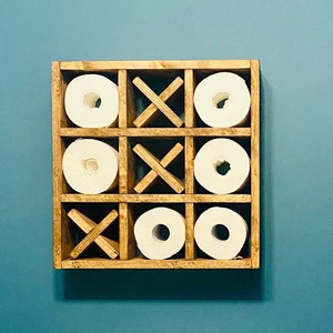 Wooden shelf for “Morpion” toilet paper rolls