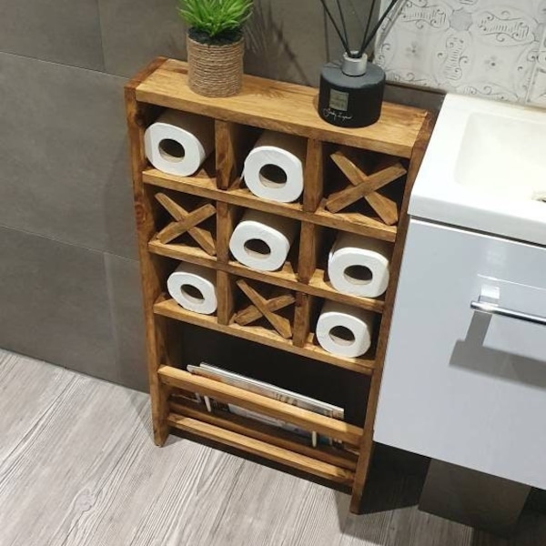 Noughts and Crosses Toilet Roll Holder Etsy