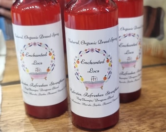 Organic Rosewater Dreadlocks Spray: Nag Champa Essential Oil, Braids, Hair