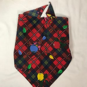 Dog Bandana, Large, Christmas Dog Bandana, Groomers Dog Bandana, Bandana Ties, Christmas Dog Bandana, Red Dog Bandana, Holiday Dog Bandana