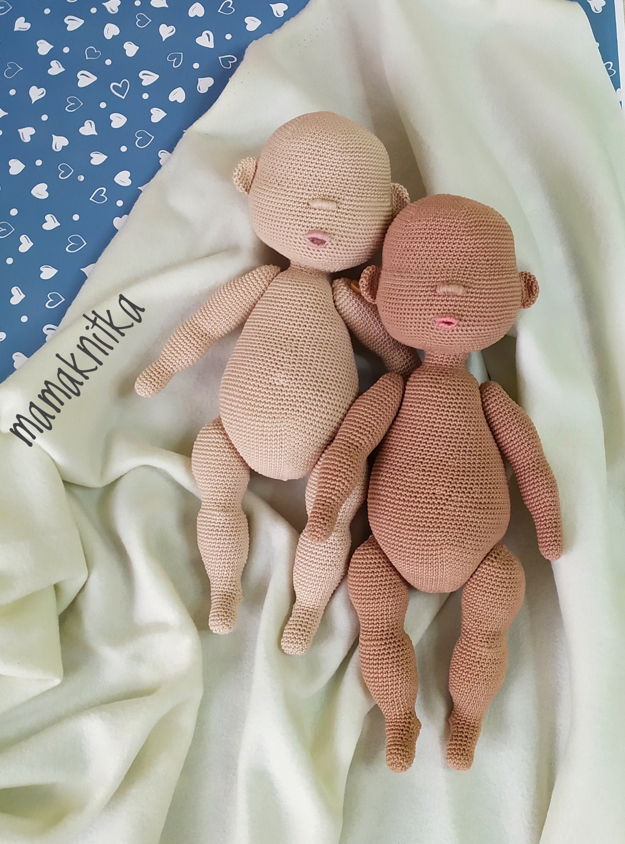 Crochet amigurumi doll BODY PATTERN pdf in English Diy Etsy
