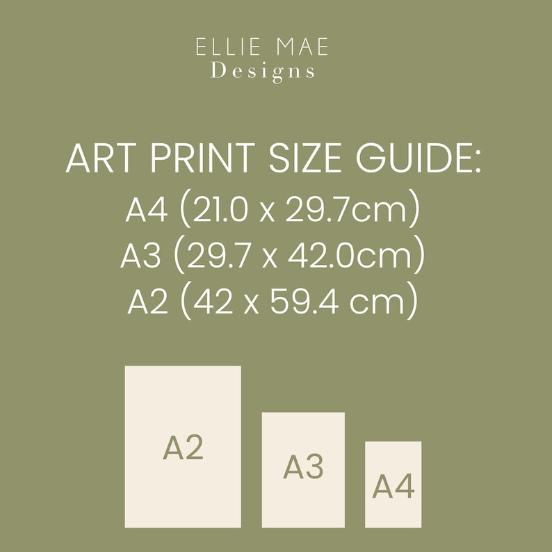 art print size guide a4 a3 a2