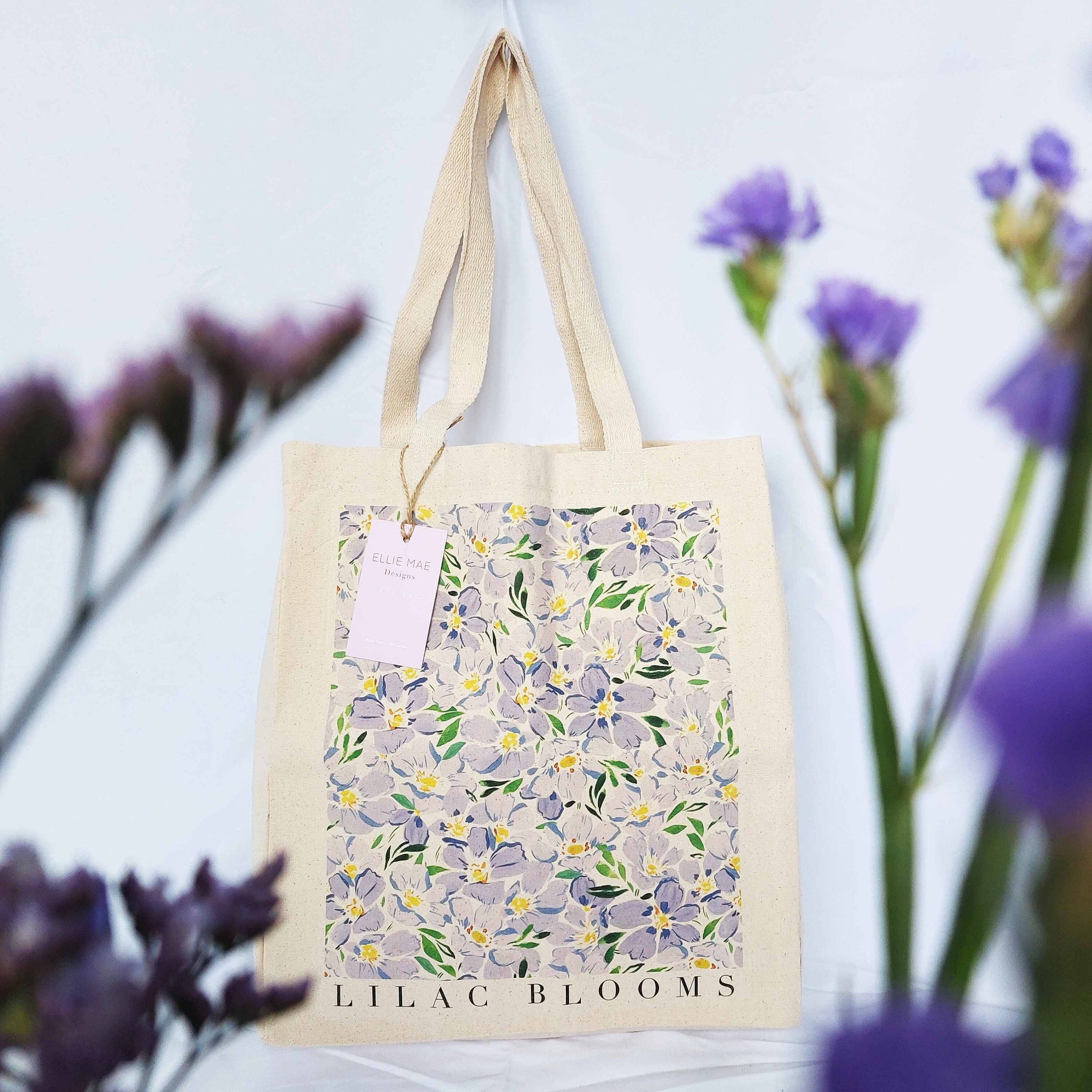 Louisa Summer Mini Tote Bag Flower Print Lilac Recommended Ages 24 months-teens