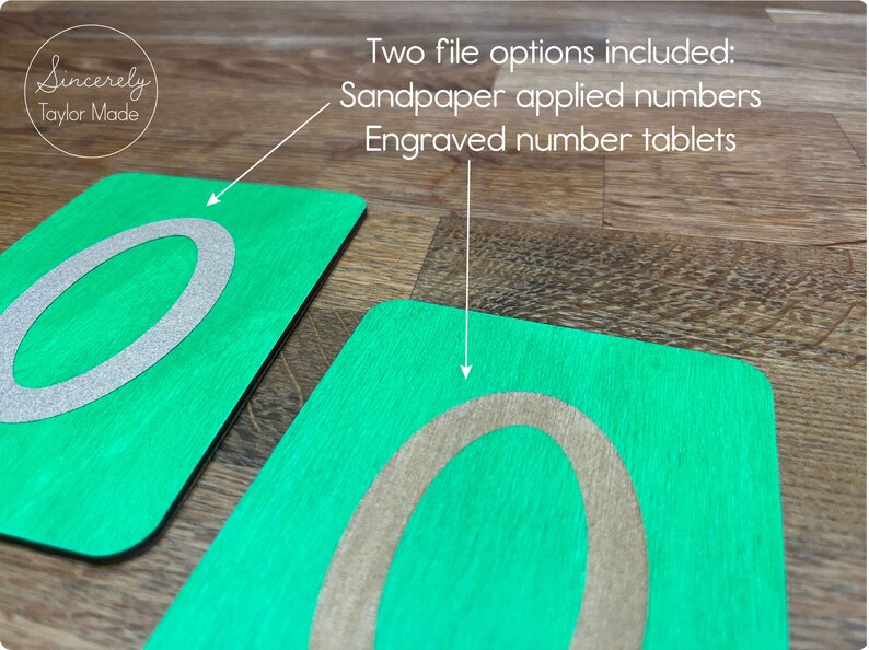Sandpaper Numbers Laser Cut File Instant Digital Download Etsy