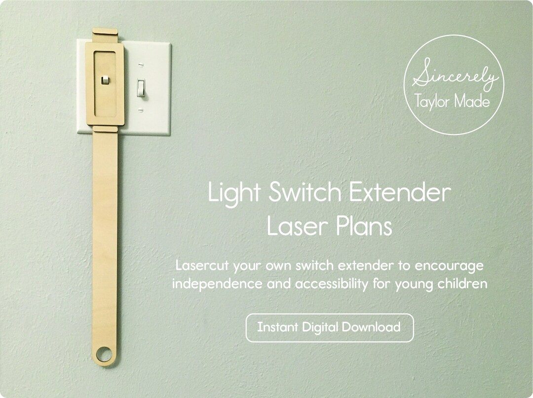 Light Switch Extender Laser Cut File Instant Digital Download Etsy