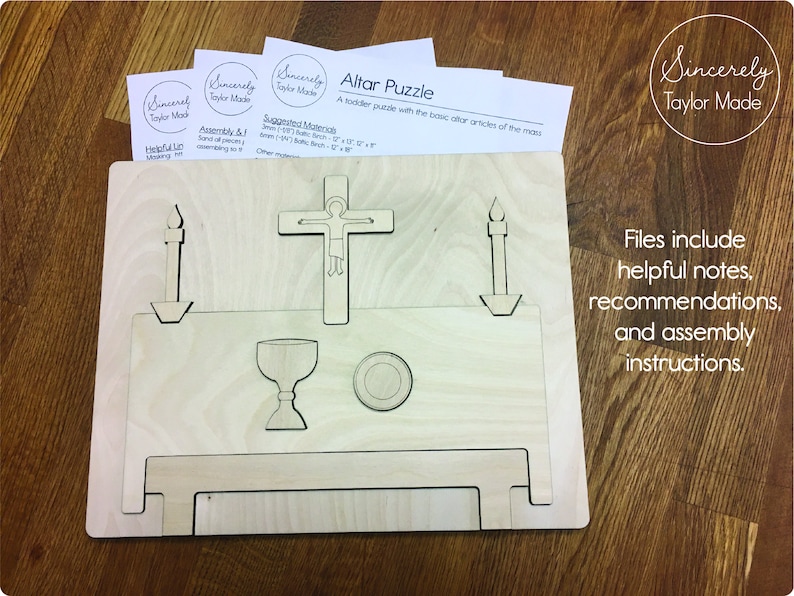 Catholic Altar Puzzle Lasercut File Instant Digital Download Etsy