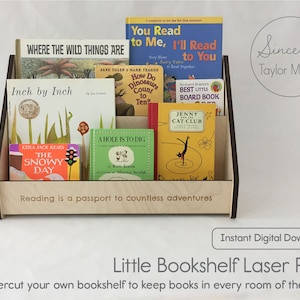 Little Bookshelf Laser Cut File - Instant Digital Download