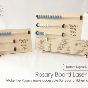 Rosary Boards Laser Cut File - Instant Digital Download