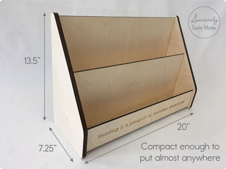 Little Bookshelf Laser Cut File Instant Digital Download Etsy