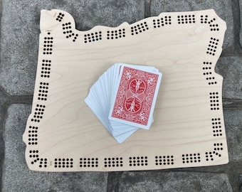Oregon Cribbage Board - Customizable (2-6 person)