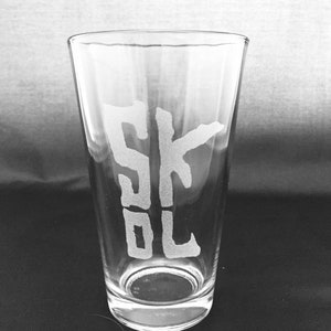 SKOL Chant, Minnesota Football 16oz Pint Glass, 4 pack
