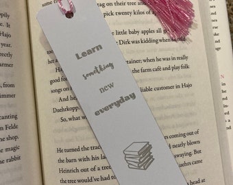 Personalized Bookmark, Laser Engraved