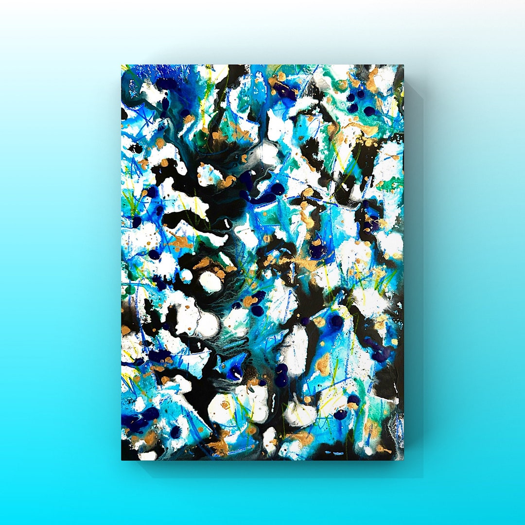 BLUE BATTLE| Art, Painting, Original Art, Wall Art, Abstract Painting ...