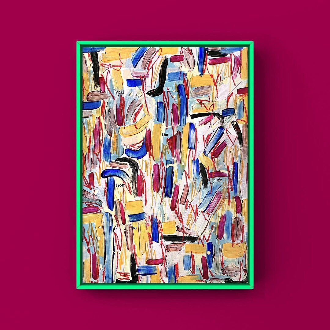 STOLEN Art, Painting, Original Art, Wall Art, Abstract Painting