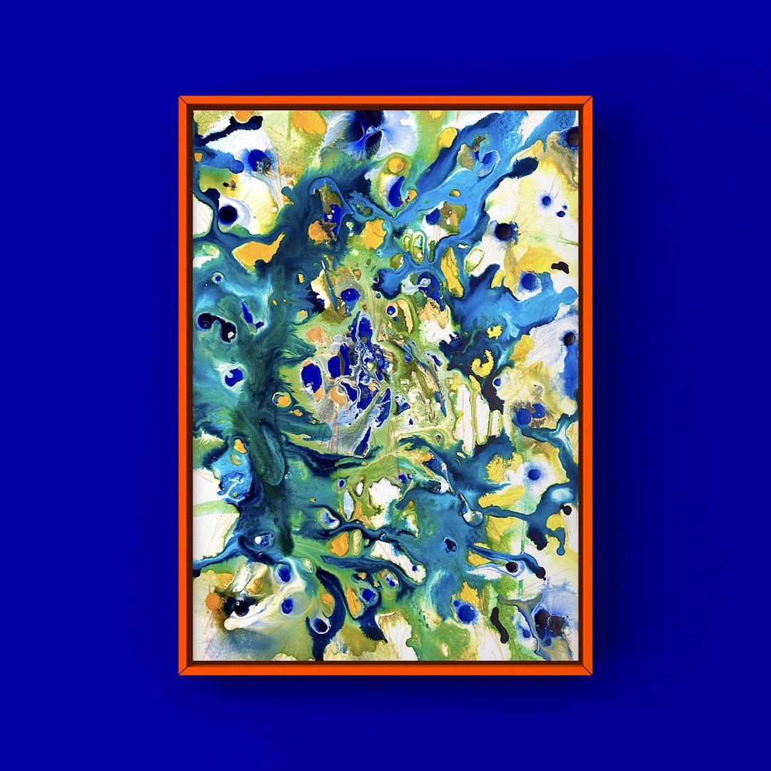 ATLANTIS Art Painting Original Art Wall Art Abstract Etsy