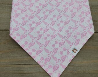 Friendly Flamingos reverse pet bandana