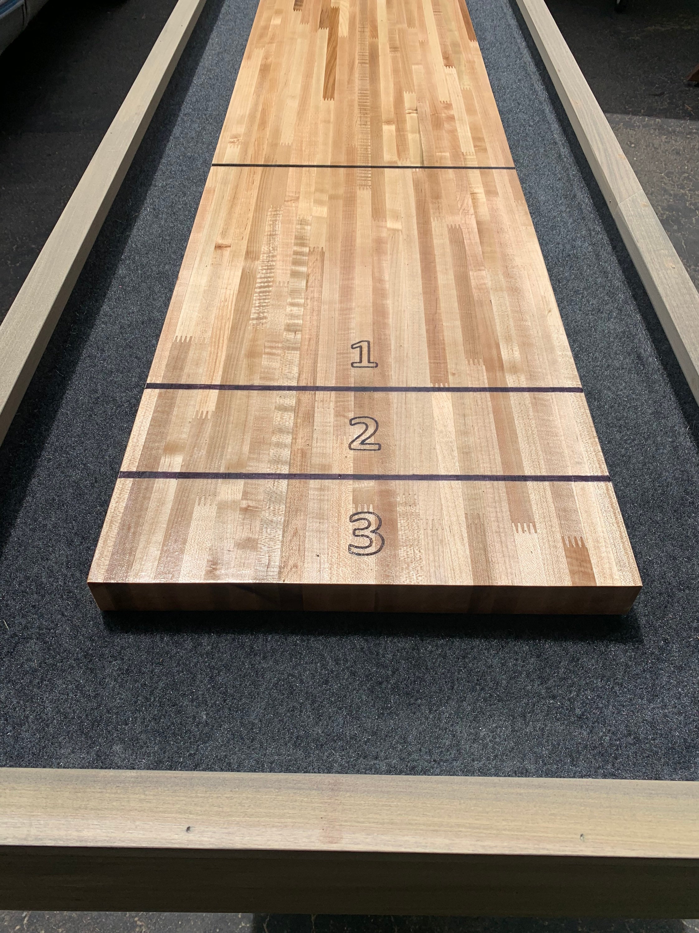 Truenorth Shuffleboard Tables, 9' to 17' Lengths. Removable Hardtop
