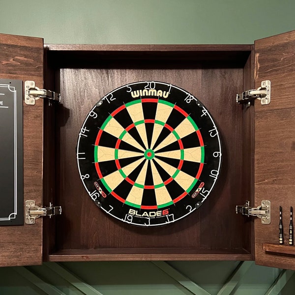 The Pub Custom Dartboard Cabinet Set