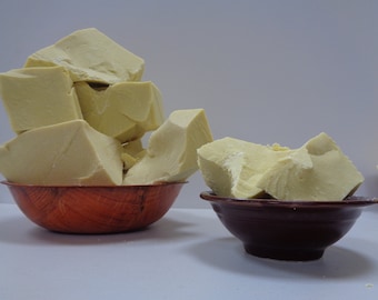 Pure Raw COCOA BUTTER Organic Unrefined Natural Pure Prime Pressed Premium Quality Hexane Free Choose Size 2 Oz. to 55 Lbs.