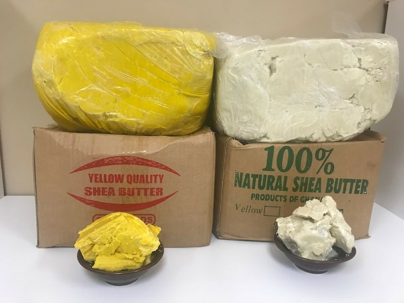 100% Raw African SHEA BUTTER Unrefined Organic Pure Premium Quality From Ghana Choose Size And Color- 2oz, 8oz, 1,2,3,5,10,20, 50 Lbs 