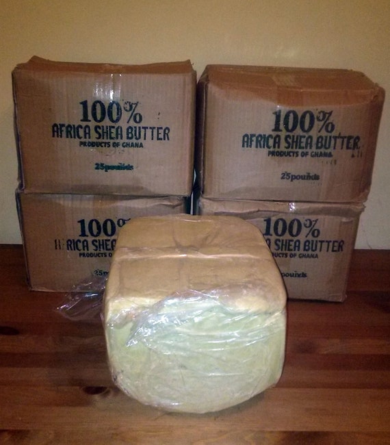 Raw African SHEA BUTTER Unrefined Organic White/ivory 100% Pure Premium  Quality Shea Butter Bulk Wholesale Choose Size 2 Oz. to 50 Lbs. 