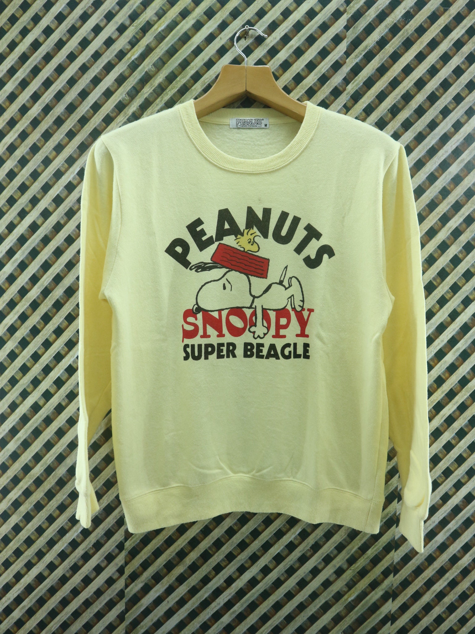 Vintage Snoopy Peanuts Funny Sweatshirt Cartoon Sweater Size S